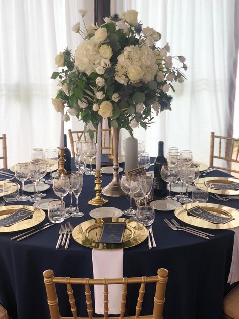 Dark Blue Table Setting, Dark Blue Table, Blue Table Settings, Baby Blue Weddings, Church Anniversary, Blue Weddings, Blue Themed Wedding, Blue Table, Wedding Plans