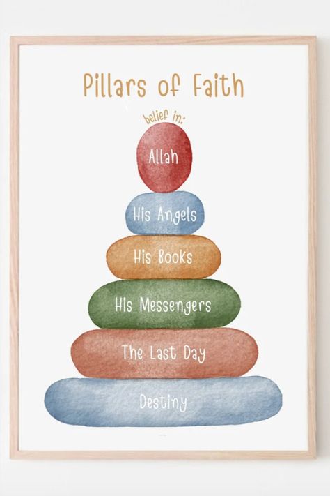 Islamic School Decoration Ideas, Islamic Activities For Kids, Ramadan For Kids, Eid Art, 5 Pillars Of Islam, Ramadan Art, Learning Islam, Islamic Nursery, Ramadan Printables