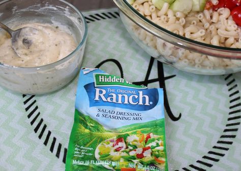 Ranch Macaroni Salad Homemade Suddenly Salad Ranch, Ranch Seasoning Pasta Salad, Macaroni Salad Ranch, Macaroni Salad With Ranch Dressing, Ranch Macaroni Salad Recipe, Ranch Pasta Salad Recipes, Ranch Macaroni Salad, Pasta Salad Ranch Dressing, Ranch Salad Recipes