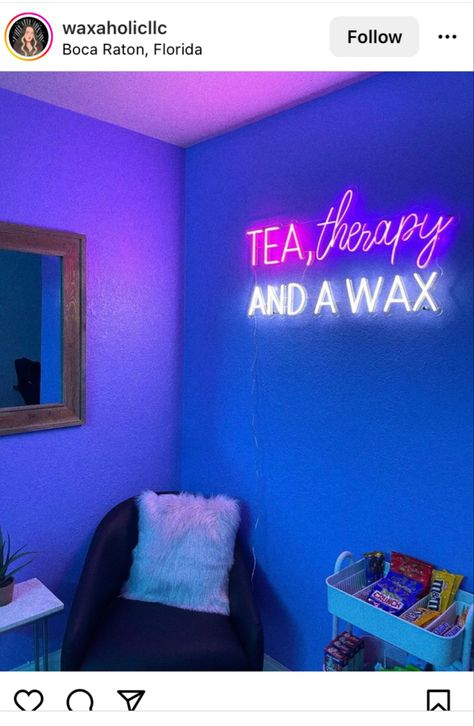 Waxing Neon Sign, Wax Room Decor, Wax Suite, Waxing Aesthetic, Wax Business, Esthetics Business, Wax Room, Naked Cat, Salon Suite Decor