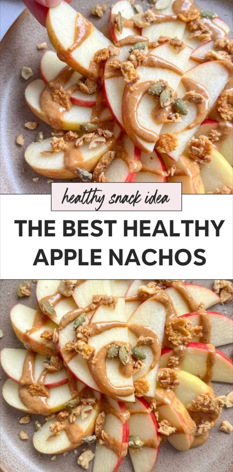 Try these healthy apple nachos for a tasty treat! This apple nachos recipe is a perfect choice for healthy homemade snacks. Crisp apple nachos are drizzled with peanut butter and loaded with your favorite toppings. It’s a favorite snack that doubles as a healthy apple dessert. Enjoy apples with toppings in a fun and delicious way! Apple Nachos Healthy, Apple Nachos Recipe, Sweet Snacks Easy, Healthy Apple Desserts, Peanut Butter Apple, High Fiber Snacks, Apple Nachos, Healthy Homemade Snacks, Apple And Peanut Butter