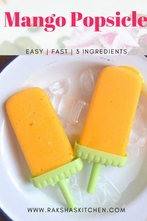 Zoku Recipes, Mango Popsicle Recipes, Vegan Popsicles, Healthy Popsicle Recipes, Mango Popsicles, Frozen Treats Recipes, Summer Popsicles, Mango Jam, Healthy Popsicles