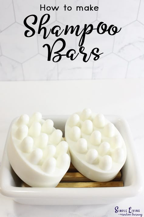 These easy to make homemade shampoo bars using your choice of melt-and-pour soap base will leave your hair feeling soft and shiny. Wonder Bars Recipe, Diy Hair Soap Bar, Diy Shampoo Bar Recipes No Lye, Homemade Shampoo Bars Recipes, Goat Milk Shampoo Bar Recipe, Melt And Pour Shampoo Bar Recipe, Shampoo Bars Diy Recipes, Melt And Pour Shampoo Bar, Bath Soap Homemade