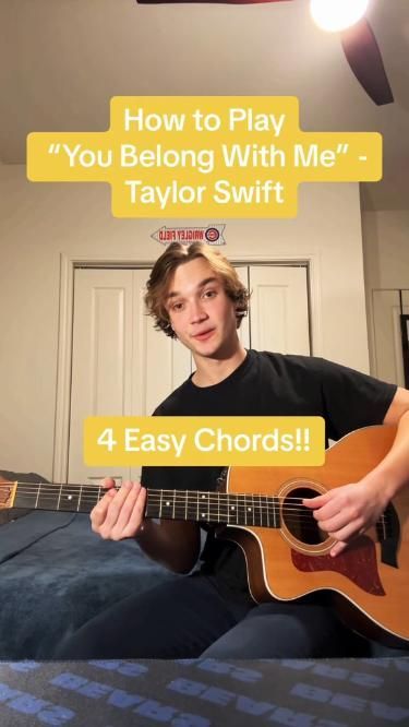 Play Taylor Swift on Guitar- EASY BEGINNER TUTORIAL Free Guitar Learning Apps, Flamenco Guitar Chords, You Belong With Me Guitar Chords, How To Use A Capo Guitar, Cute Guitar Accessories, Basic Guitar Songs, Easy Songs In Guitar, Easiest Song To Play On Guitar, Easy Songs To Learn On Guitar For Beginners