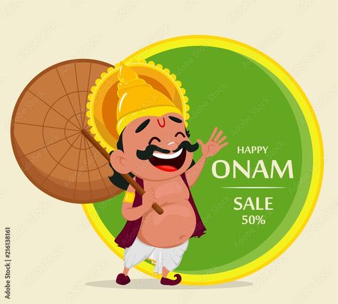 Onam celebration. King Mahabali Stock Vector | Adobe Stock Onam Celebration, Onam Festival, Happy Onam, Cartoon Character, Free Vector Images, Kerala, Adobe Stock, Cartoon Characters, Pikachu