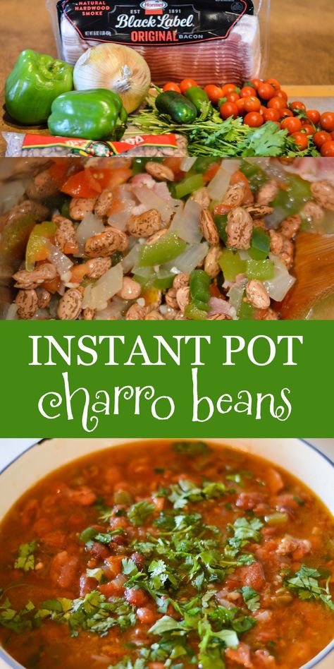 Instant Pot Charro Beans, Instant Pot Beans Recipe, Charro Beans, Cowboy Beans, Beans Recipe, Instant Pot Dinner Recipes, Instapot Recipes, Instant Pot Pressure Cooker, Bread Recipes Homemade