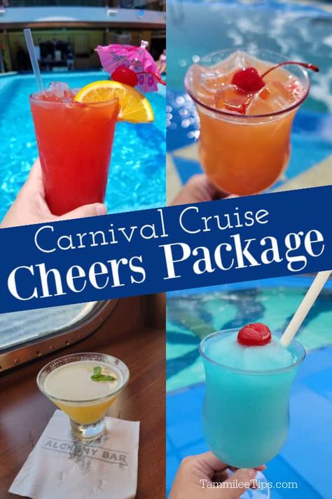 Everything you need to know about the Carnival Cheers Package! What is included, is it worth it, price, and how to use the drink package. Carnival Drink Package, Carnival Miracle, Carnival Magic, Disney Cruise Vacation, Alcohol Packaging, Is It Worth It, The Carnival, Best Cruise, Carnival Cruise