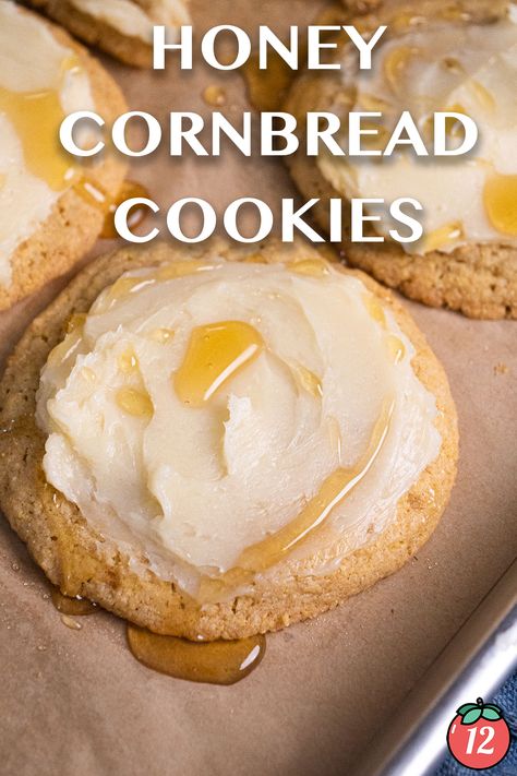 Honey Cornbread Cookies | 12 Tomatoes Honey Butter Cornmeal Cookies, Honey Cornbread Cookies, Cornbread Cookies Jiffy, Cornbread Cookies, Pumpkin Snickerdoodles, Honey Cornbread, 12 Tomatoes Recipes, Bread Cookies, 2024 Recipes