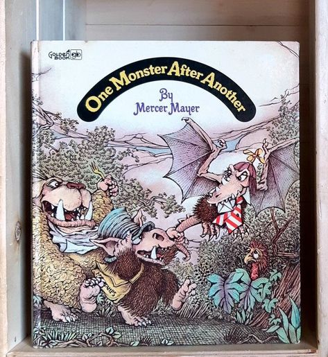 One Monster After Another by Mercer Mayer 1974 Vintage Children's Book Giant Golden Books Little Critters Author by CrookedHouseBooks on Etsy Mercer Mayer, Creepy Vintage, Friendly Letter, Golden Books, The Mailbox, Childhood Books, Golden Book, Halloween Books, Love My Kids