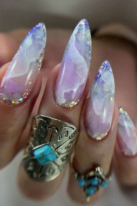 21 Exotic Birthday Nails Styles: Nail Art Ideas for Your Special Day - ReenaSidhu Exotic Birthday Nails, Summer Nail Color, Best Summer Nail Color, Birthday Nail Designs, Galaxy Nail Art, Opal Nails, Nail Color Trends, Fantasy Nails, Galaxy Nails