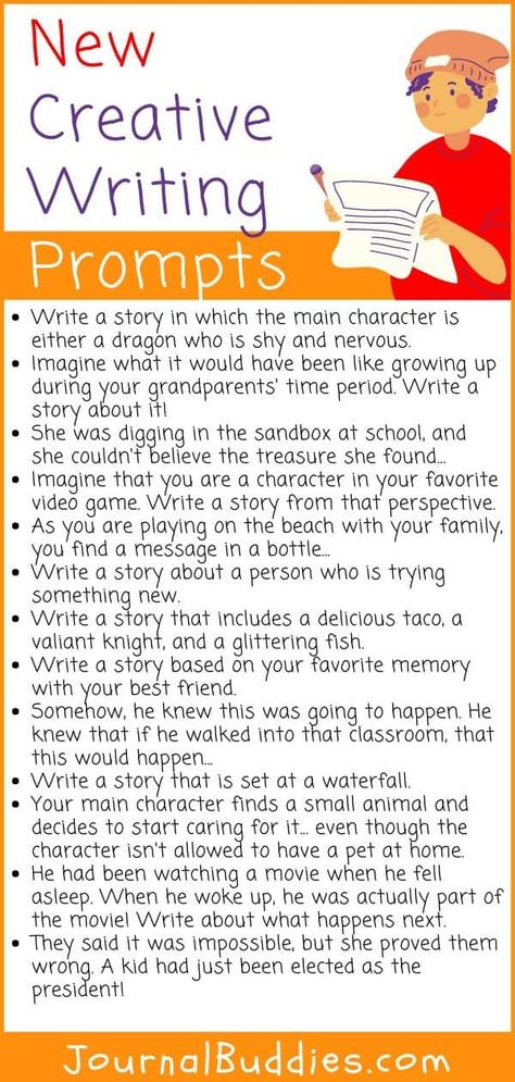 Story Writing Inspiration, High School Journal, Homeschool Writing Prompts, Creative Writing Stories, Creative Writing For Kids, Imaginative Writing, Journal Prompts For Kids, Fiction Story, Primary Writing