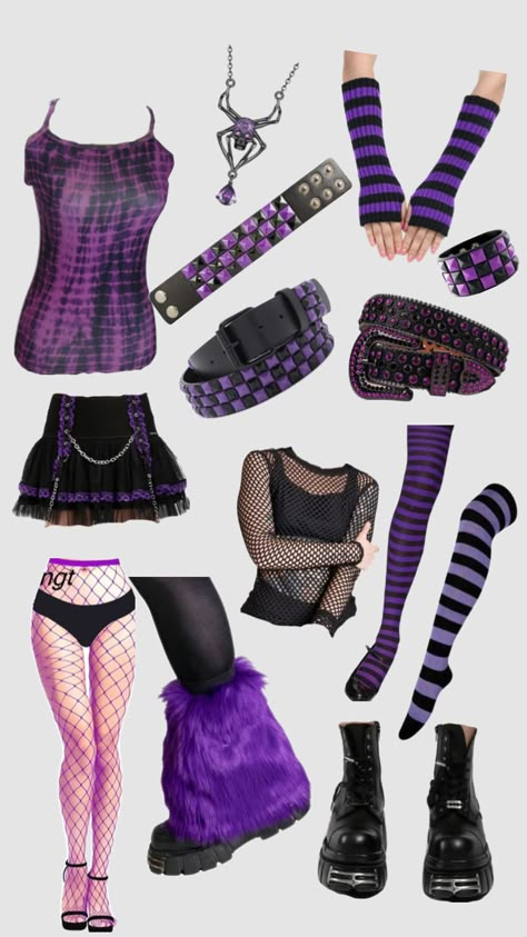 #purple #purplefit Scene Queen Outfit, Silly Clothes, Purple Fits, Scene Outfits, Alt Outfits, Pastel Outfit, Scene Girls, Scene Fashion, Funky Outfits