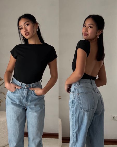 Backless Top Outfit Summer, Backless Shirt Outfit, Backless Top Outfit, Shirts Grunge, Teenage Aesthetic, Backless Shirt, Top Summer Outfits, Cropped Tee Shirt, Short Sleeve Crop Top