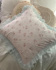 Coquette Pillow, Rachel Ashwell, Pretty Pillow, Romantic Decor, Sewing Pillows, Vintage Bed, Room Makeover Bedroom, Shabby Cottage, Dream Bedroom