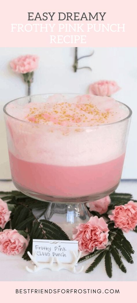 pink punch Pink Punch Recipe, Pink Punch Recipes, Best Punch Recipe, Wedding Punch, Sherbet Punch Recipes, Baby Shower Punch Recipes, Sherbet Punch, Baby Shower Punch, Party Punch Recipes