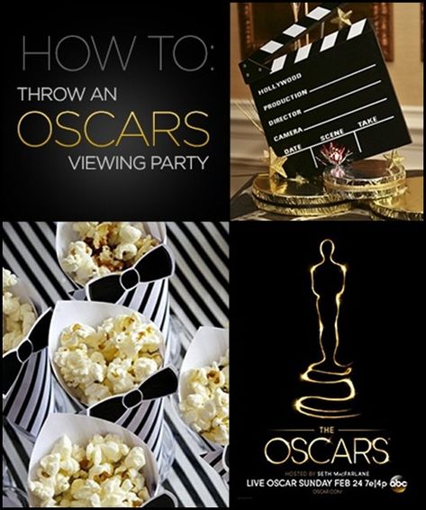 Oscar Night Party, Hollywood Party Ideas, Oscars Theme Party, Oscar Party Ideas, Oscars Party Ideas, Academy Awards Party, Oscar Viewing Party, Oscar Awards, Sweet 16 Themes