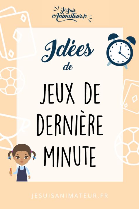 Idées de jeux de dernière minute pour les animateurs. Plus d'idées de jeux à retrouver sur notre site jesuisanimateur.fr #animation #animateurs #petitsjeux #jeuxdederniereminute #jesuisanimateur #jesuisanimateur.fr Animation Simple, Sports Baby, St Valentin, Menorca, Games For Kids, Pokemon, Gym, Pokémon