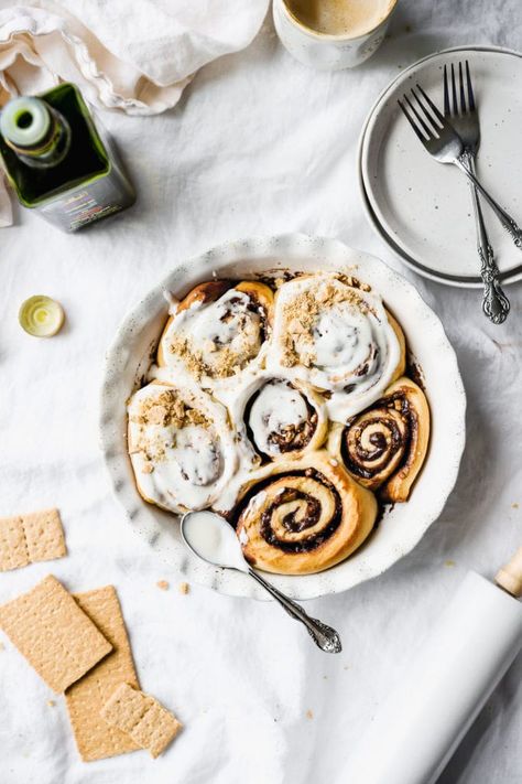 Fluffiest Cinnamon Rolls, Brioche Donuts, Bread Yeast, How To Make Marshmallows, Milk Chocolate Ganache, Marshmallow Frosting, Best Cinnamon Rolls, Bread Pastry, Donut Birthday