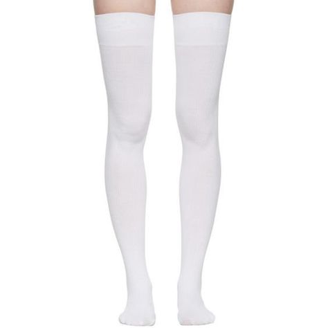 White Thigh High Socks Outfit, Long Socks Outfit, Thigh High Socks Outfit, White Thigh High Socks, White Knee Socks, High Socks Outfits, White Thigh Highs, White Doodle, Thigh Socks