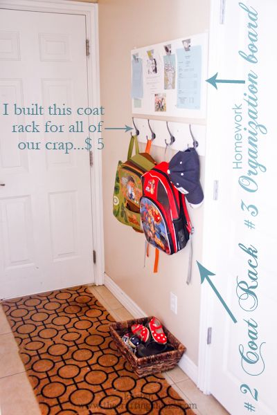 I am making this as soon as the Christmas tree comes down!!!!! I need a functional place for all of our stuff!! School Bag Storage, Organize School, Homework Organization, Organization Board, Center Ideas, Command Center, Organization Kids, Entry Way, School Organization