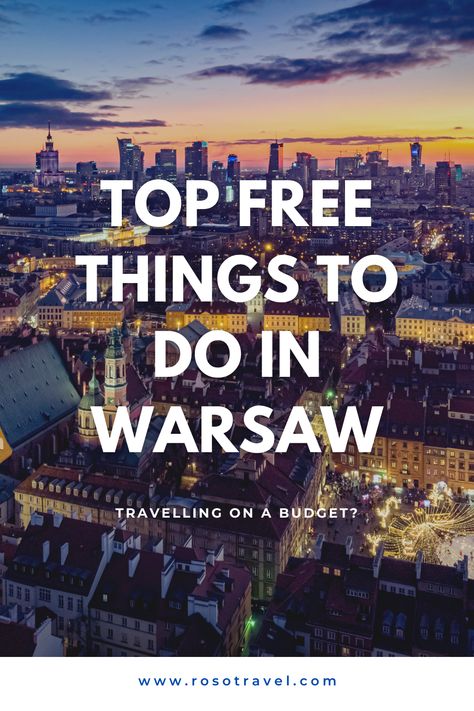 Travelling on a budget? Yes!!!! Then take a Warsaw Tour. The capital of Poland has something to offer everyone, including travellers who want a memorable and exciting vacation without breaking the bank. Warsaw offers a rare combination of history, culture, nightlife, great food, and shopping, all at affordable prices. #thingstodoinwarsaw #thingstoseeinwarsaw #warsawtours #warsawpoland #warsawdaytours #rosotravel Warsaw University, Warsaw City, Warsaw Poland, Free Things To Do, Historical Pictures, Great Food, Free Things, The Capital, The Bank