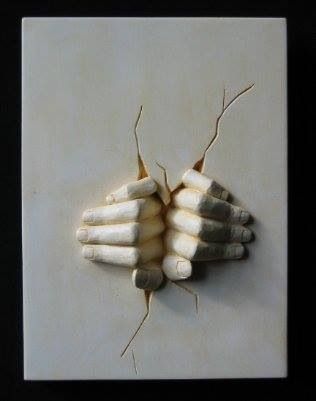 Ap Ceramics, Hand Sculpture, Relief Sculpture, Plaster Art, Surreal Art, Art Sculpture, Art Plastique, Wall Sculptures, Ceramic Sculpture