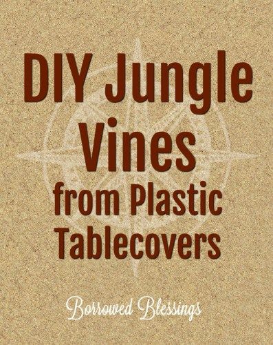 Diy Jungle Vines, Diy Jungle Decorations, Diy Safari Decorations, Vbs Diy, Jungle Theme Classroom Decorations, Shipwrecked Vbs, Jungle Vines, Jungle Crafts, Jungle Theme Decorations