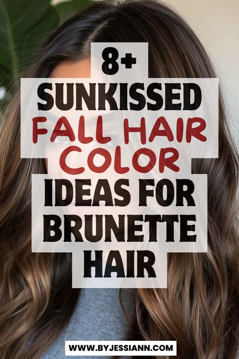 8+ Beautiful Sunkissed Fall Hair Color Ideas for Brunettes Medium Brown Hair With Pop Of Color, Overall Hair Color Ideas, Low Maintenance Fall Hair Color Ideas, Minimal Upkeep Hair Color, Highlights For The Fall, Brunette Hair Neutral Skin Tone, Simple Hair Color Ideas Highlights, Fall Low Maintenance Hair Color, Hair Color For The Fall