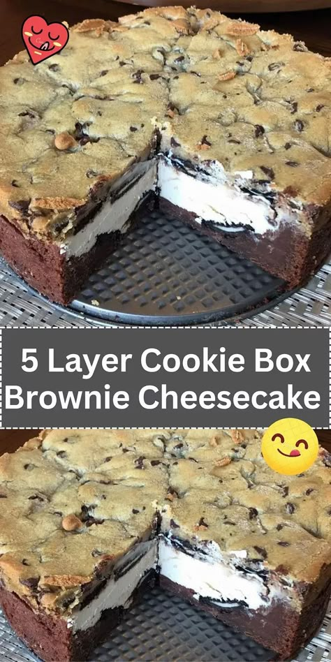 5 Layer Cookie Box Brownie Cheesecake Game Night Foods, Best Carrot Cake Ever, Layer Cheesecake, Chocolate Chip Cookie Brownies, Chocolate Chip Cookie Cheesecake, The Best Carrot Cake, Boxed Cake Mixes Recipes, Cookie Dough Brownies, Brownie Cheesecake