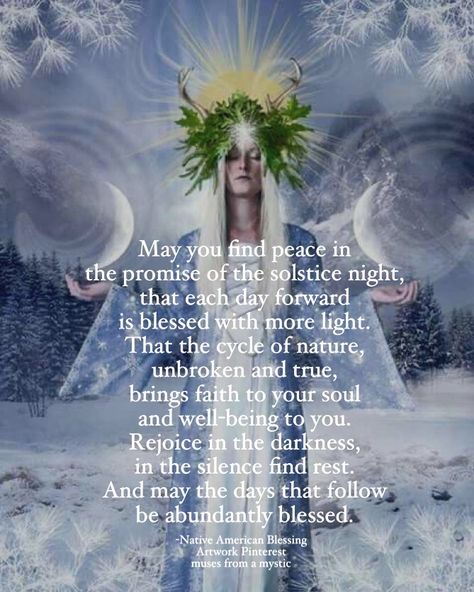 Winter Solstice Prayer, Yule Prayer, Winter Solstice Blessing, Winter Solstice Quotes, Solstice Quotes, Yule Blessings, Winter Solstice Traditions, Yule Traditions, Winter Solstice Celebration