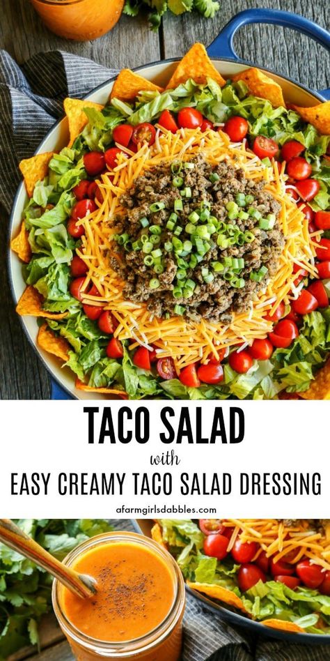 Taco Dressing Recipe, Taco Dressing, Dorito Taco Salad, Dorito Taco, Taco Salad Dressing, Taco Salad Doritos, Tortilla Chip, Taco Salads, Taco Salad Recipes