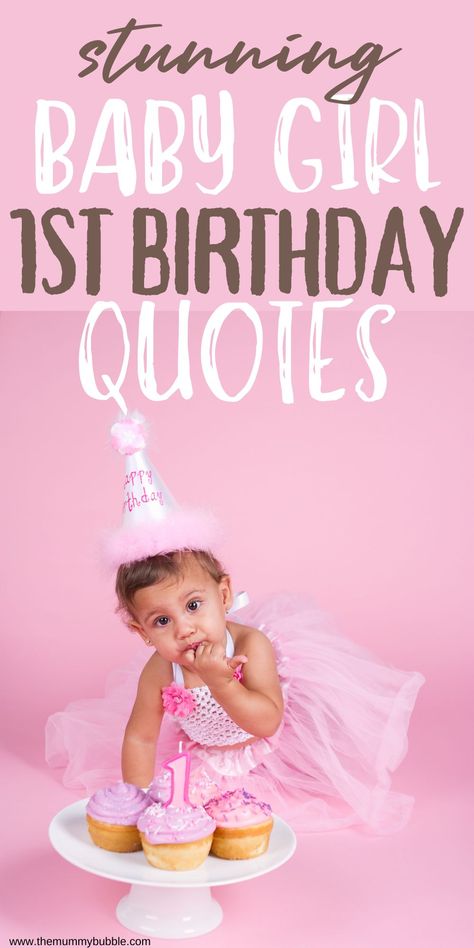 Stunning first birthday quotes for a baby girl. Use these gorgeous quotes in your social media captions and cards. Goddaughter 1st Birthday Quotes, Message For First Birthday, Baby’s First Birthday Poem, Niece 1st Birthday Quotes, Daughters 1st Birthday Quotes, Granddaughter 1st Birthday Wishes, Daughter 1st Birthday Quotes From Mom, First Birthday Daughter Quotes Mom, My Daughter 1st Birthday Wishes