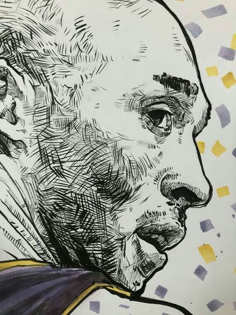 Celebrities Drawings, Kobe Bryant Black Mamba, Kobe Bryant Wallpaper, Lakers Kobe, Charcoal Drawings, Basketball Art, Architectural Sketch, Pen And Watercolor, Watercolor Sketch