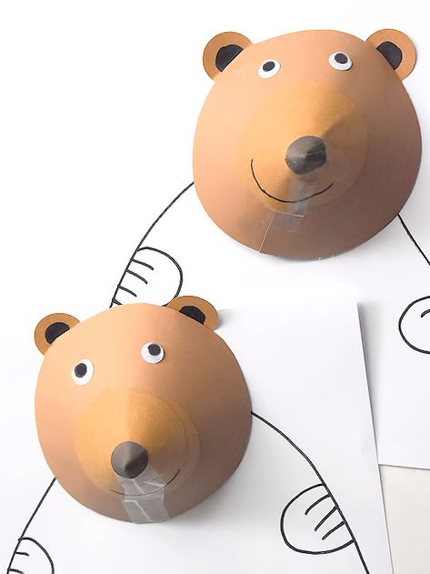 Paper Cone Brown Bear Craft #brownbear #animalcraft #papercraft #kidcrafts #kidscrafts Brown Bear Craft, Paper Plate Cat, Brown Bear Book, Read Every Day, Panda Craft, Teddy Bear Crafts, Bear Craft, Paper Cones, Bear Crafts