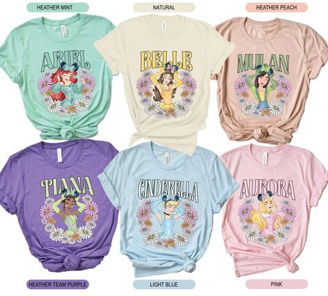 2023 Disneyland, Disney Princess Shirt, Disney Tshirt, Disney Princess Shirts, Princess Shirt, Disney Tshirts, Princess Birthday, Mulan, Light Purple