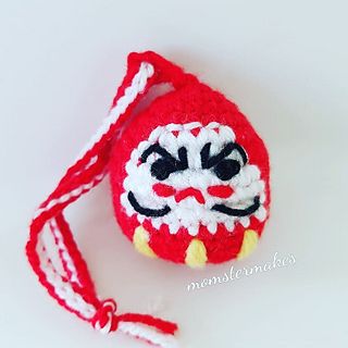 The Daruma doll is a traditional Japanese toy and talisman symbolizing perseverance, endurance and good luck. Daruma dolls are often given as gifts before such events as examinations, operations o... Daruma Doll, Mini Crochet, Japanese Toys, Crochet Art, Traditional Japanese, Japanese Traditional, Good Luck, Amigurumi, Crochet Patterns