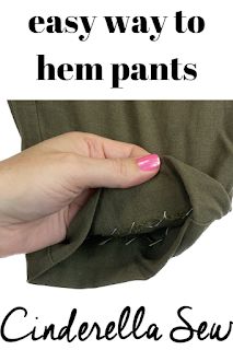 easy way to hem your pants from home! Tailor your pants to the exact length you want with no sewing machine Easy Hand Sewing, Hem Dress Pants, Hands Tutorial, Sewing Hems, Pants Tutorial, Recycle Old Clothes, Sewing Pants, How To Shade, Hem Pants