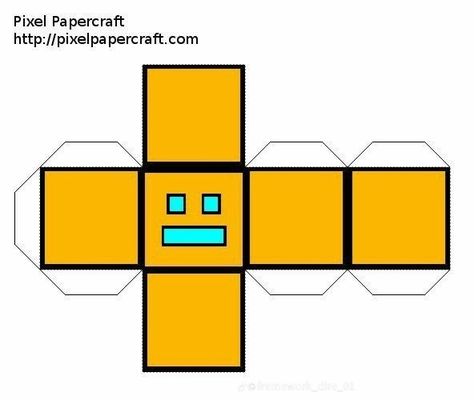 Free Papercraft Templates Printables, Paper Cube Template, Origami People, Printable Paper Toys Templates, Papercraft Templates Printables, Toys Template, Cube Template, Paper Toy Printable, Paper Cube