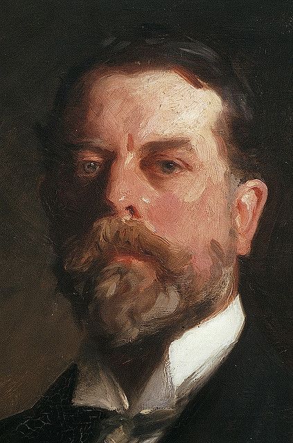 John Singer Sargent, Self Portrait, A Man, Oil Painting, Black