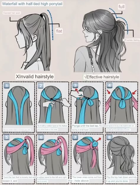 Cool Hair Designs, Hair Style Korea, Hair Tutorials Easy, Hair Stylies, Hair Up Styles, Hair Braid, Hairdo For Long Hair, Short Hair Styles Easy, Easy Hairstyles For Long Hair