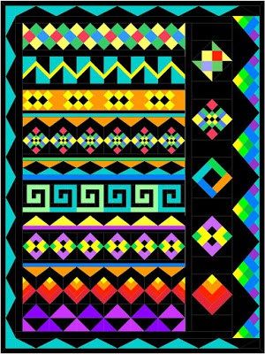 Native American Quilt Patterns, Southwestern Quilts, Seminole Patchwork, Row Quilts, Native American Quilt, Southwest Quilts, Row Quilt, Sampler Quilts, Mystery Quilt