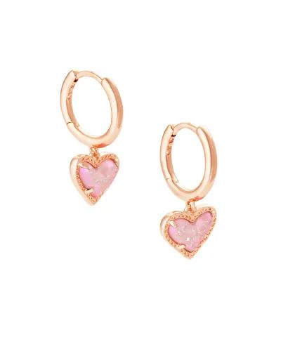 Lover Earrings, Gold Huggie Earrings, Preppy Jewelry, Heart Rose, Rose Gold Quartz, Kendra Scott Earrings, Jewelry Accessories Ideas, Styling Cream, Pink Jewelry