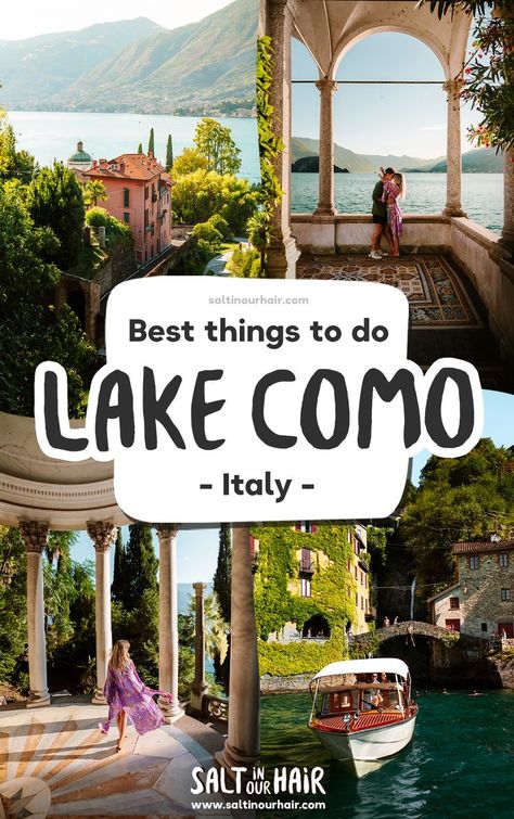 Lake Como Outfit, Lake Como Aesthetic, Lake Como Travel, Ireland Road Trip Itinerary, Lake Como Villas, Italy Trip Planning, Milan Travel, Comer See, Italy Home