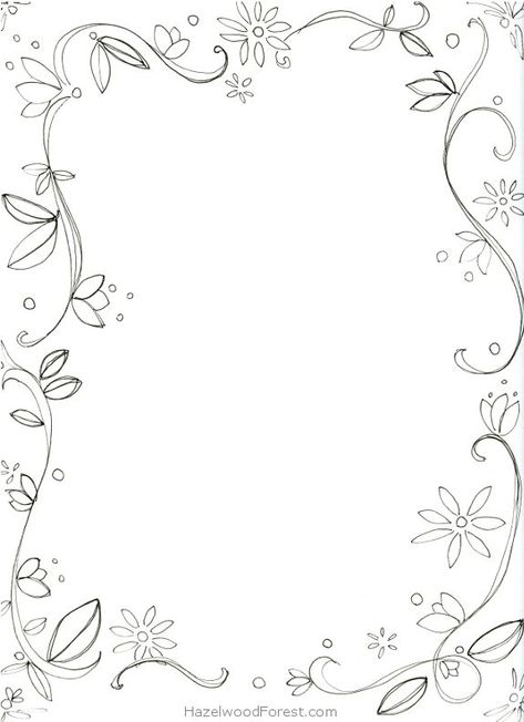 Nov 11, 2016 - Browse various printable coloring for your needs Free Printable Flowers, Page Borders Free, Portfolio Kindergarten, Printable Flowers, Printable Border, Printable Frames, Borders Free, Doodle Borders, Colorful Borders Design