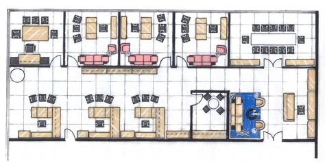 Real Estate Office Floor Plan, Corporate Office Floor Plan Layout, Doctor Office Floor Plan, Law Firm Office Floor Plan, Private Office Floor Plan, Office Floor Plan, Sales Office, Office Plan, Accounting Firms