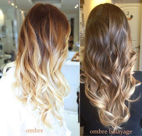 ombre vs balayage - Google Search Traditional Highlights, Shatush Hair, Highlights And Balayage, Balayage Hair Color, Color Balayage, Balayage Ombre, Ombré Hair, Penteado Cabelo Curto, Ombre Hair Color