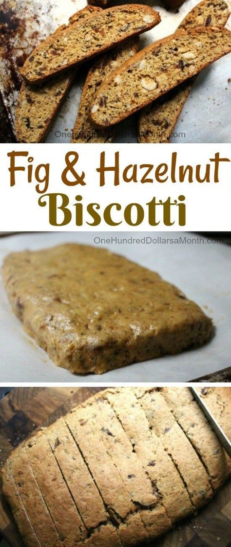 Fig Biscotti Recipe, Fig Biscotti, Fig Recipes Dessert, Fig Ideas, Best Biscotti Recipe, Hazelnut Biscotti, Easy Biscotti Recipe, Dried Fig Recipes, Biscotti Recipes