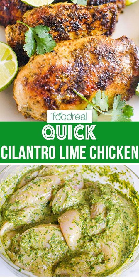 Cilantro Recipes, Lime Chicken Recipes, Cilantro Chicken, Chicken Healthy, Healthy Chicken Dinner, Cilantro Lime Chicken, Healthy Dinner Recipes Chicken, Lime Chicken, Health Dinner Recipes