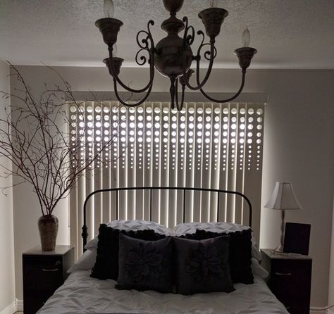 Vertical Blind Makeover What To Do With Old Vertical Blinds, Verticle Blinds Makeover Easy Diy, Valance For Vertical Blinds, Vertical Blinds Makeover Diy, Diy Remodeling Ideas On A Budget, Vertical Blinds Makeover, Popular Window Treatments, Patio Windows, Vertical Doors