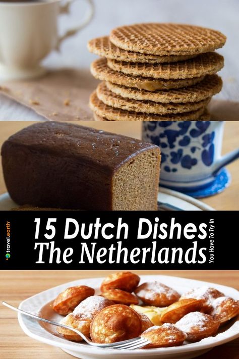 The Netherlands may be better known for its cheese than for its food, but there are many delicious Dutch dishes for you to try. Combining Northern European staples with flavours from the erstwhile Dutch colonies, this unique cuisine is known for its hearty meals and delightful snacks. Dutch Recipes Netherlands Traditional, Dutch Dishes, Traditional Dutch Recipes, Dutch Desserts, Colonial Recipe, Pennsylvania Dutch Recipes, Netherlands Food, Dutch Cookies, Dutch Cheese